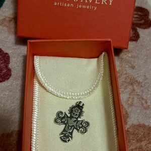 RETIRED James Avery Sterling Silver Primavera Cross Pendant